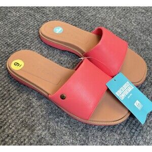 Reef Cushion Comfort Sunny Slide Women Size 9 Flat Coral Pink CJ6693 NEW